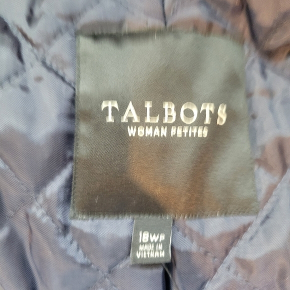 Talbots Wool Alpaca Blue Over Coat Womwn’s Plus 18 New Peacoat Navy Blue - Picture 7 of 7